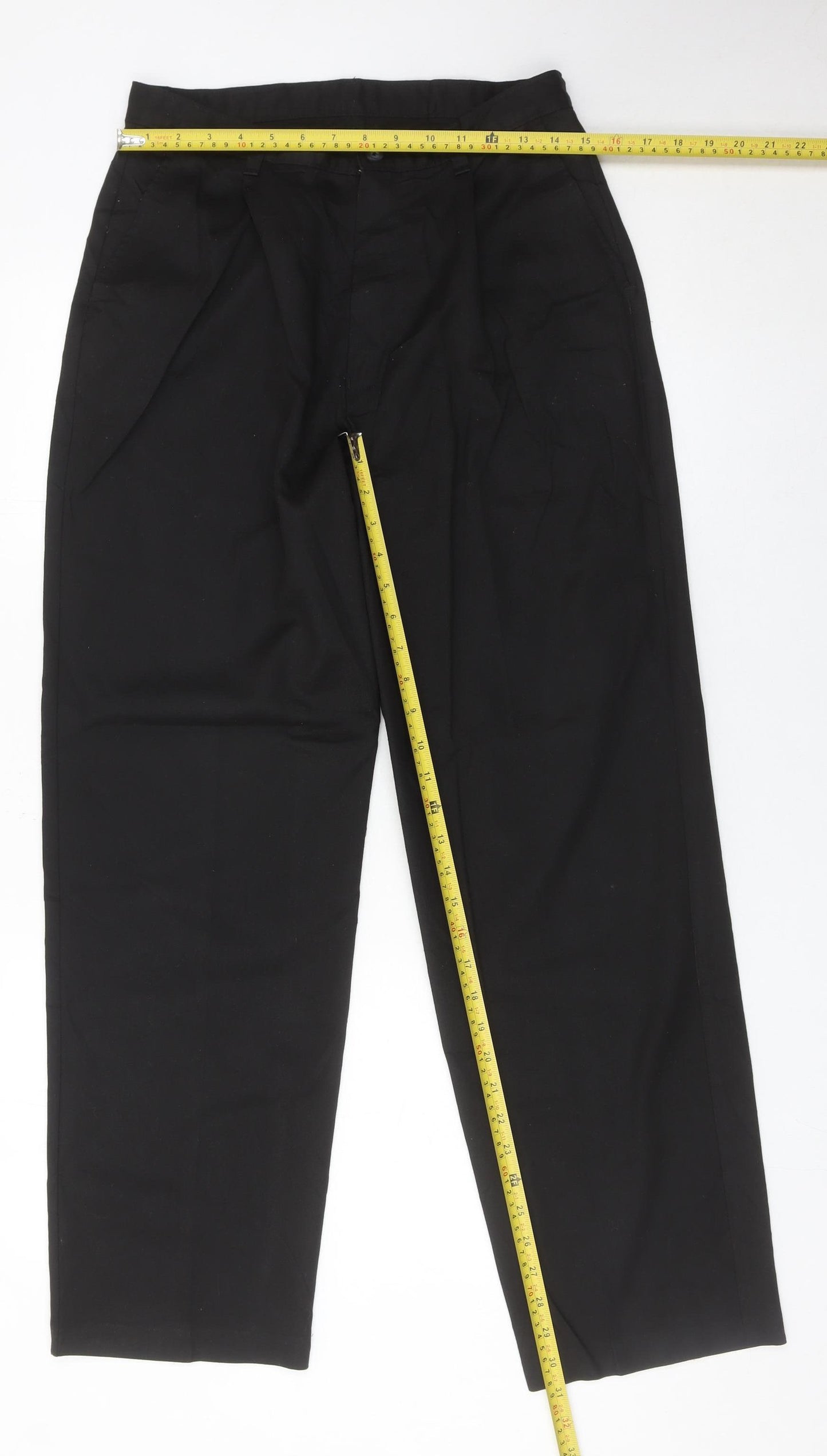 Marks and Spencer Boys Black Dress Pants Trousers 15 Years 30in Waist Formal