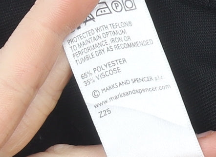 Marks and Spencer Boys Black Dress Pants Trousers 15 Years 30in Waist Formal