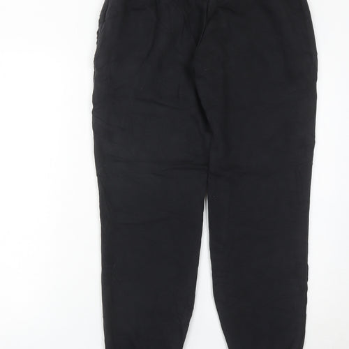 Adidas Womens Black Jogger Trousers UK 12-14 Cotton Blend