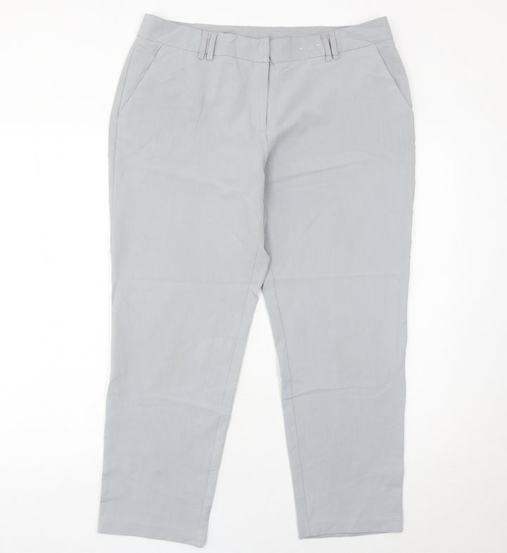 Dorothy Perkins Women’s Grey Size 14 Slim Leg Dress Pants
