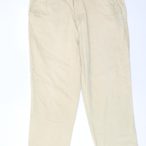 Chums Men's Beige Chino Trousers 36W 29L Cotton Straight Leg