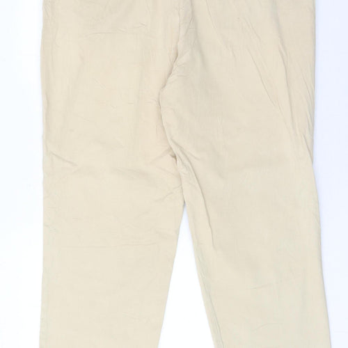 Chums Men's Beige Chino Trousers 36W 29L Cotton Straight Leg
