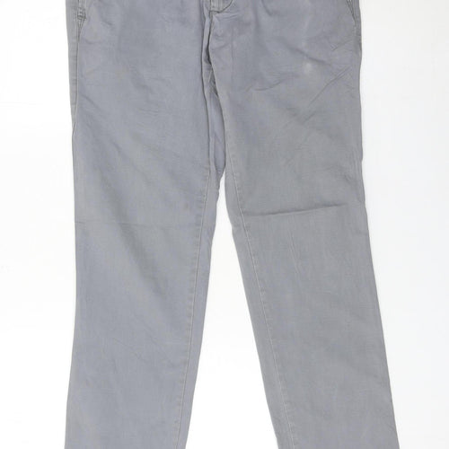 GAP Men’s Grey Slim Chino Trousers 30W x 32L Cotton Casual