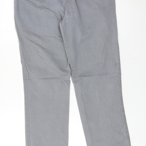 GAP Men’s Grey Slim Chino Trousers 30W x 32L Cotton Casual
