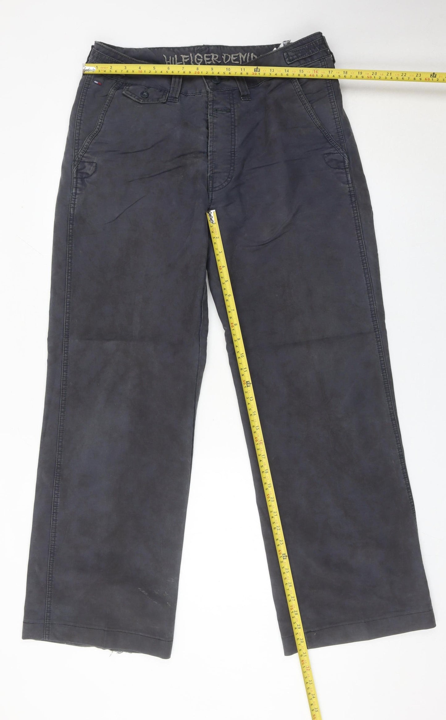 Tommy Hilfiger Mens Blue Straight Leg Jeans Size 31x32 Cotton Denim