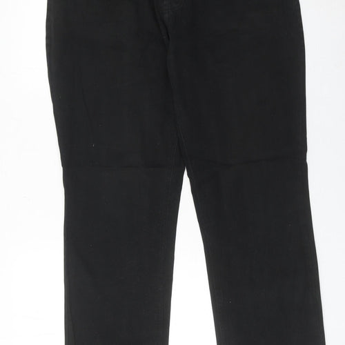 Merc London Men’s Black Chino Trousers Size 34 Straight Leg Cotton