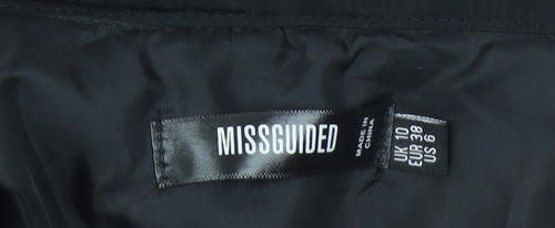 Missguided Women’s Black Size 10 Basic Jacket Lightweight Casual