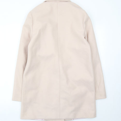 Uplander Women’s Beige Coat Size 12 Mid-Length Double Breasted
