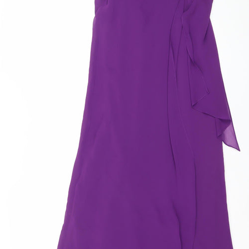 Roman Originals Women’s Purple Size 14 Midi Slip Dress
