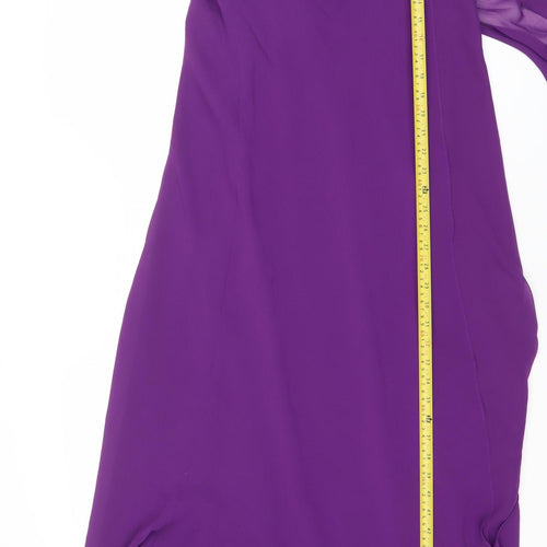Roman Originals Women’s Purple Size 14 Midi Slip Dress