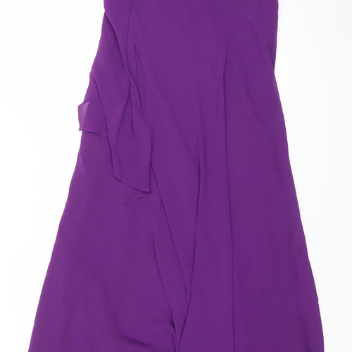 Roman Originals Women’s Purple Size 14 Midi Slip Dress