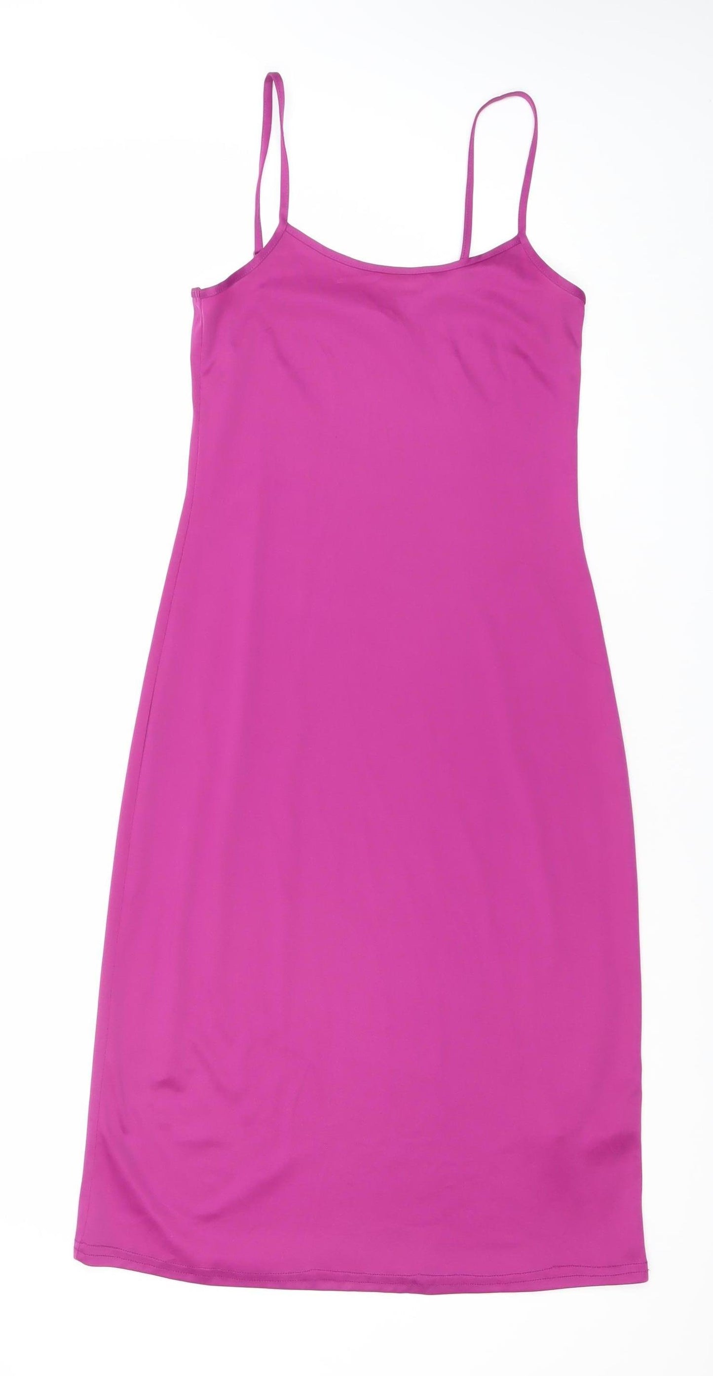 ASOS Women’s Pink Size 8 Slip Dress Scoop Neck Sleeveless