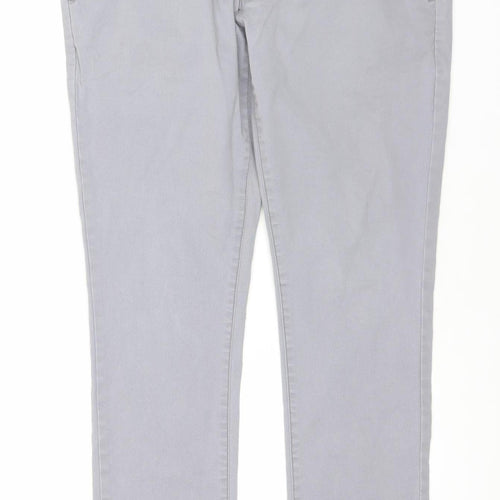 Next Mens Grey Skinny Chino Trousers 30W 30L Slim Fit