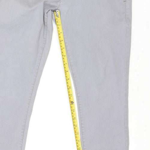 Next Mens Grey Skinny Chino Trousers 30W 30L Slim Fit