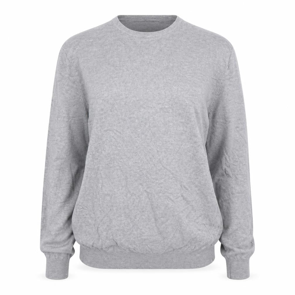 Front view of Zara Women Grey Viscose Knit jumper, size 12
