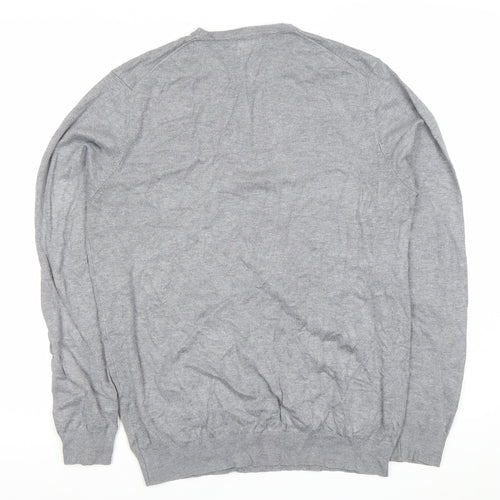 Zara Women Grey Viscose Knit Pullover Jumper Size 12