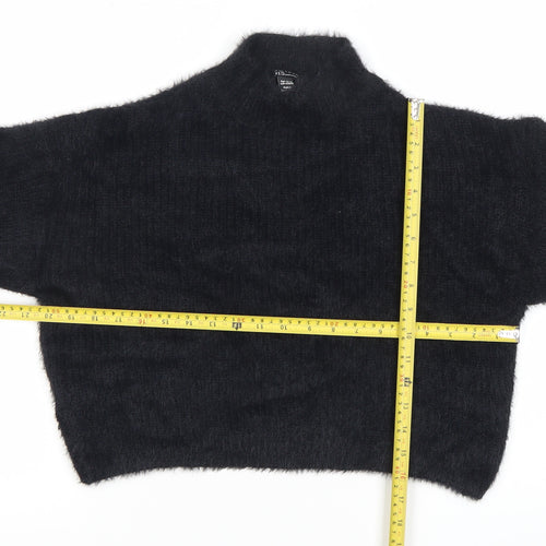 915 Generation Girls Black Mock Neck Pullover Jumper 14-15 Years