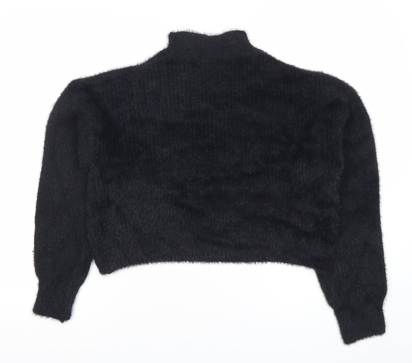 915 Generation Girls Black Mock Neck Pullover Jumper 14-15 Years