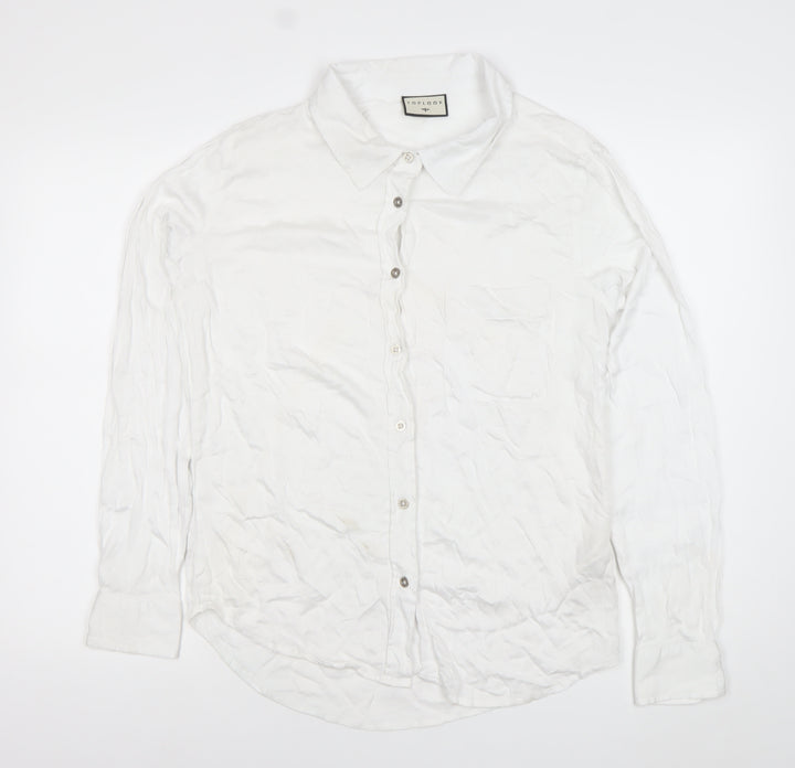 Toplook Mens White XL Classic Long Sleeve Button-Up Shirt
