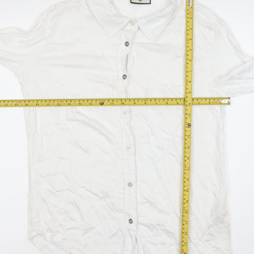 Toplook Mens White XL Classic Long Sleeve Button-Up Shirt