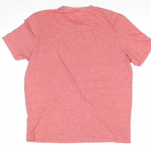 Next Men's Red XL Beach Graphic Crew Neck T-Shirt