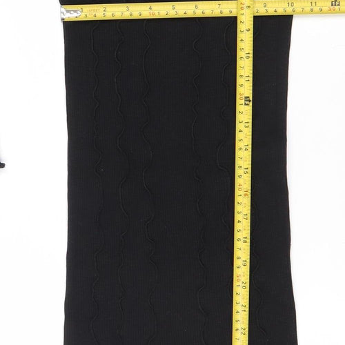 Zara Women’s Black Long Sleeve Bodycon Dress Size 8