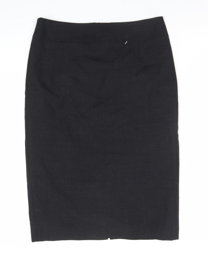 Austin Reed Womens Black Size 10 Pencil Skirt Knee Length Workwear
