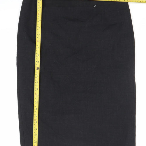 Austin Reed Womens Black Size 10 Pencil Skirt Knee Length Workwear