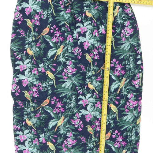 Oasis Women’s Multicoloured Floral Tropical Skirt Size 12