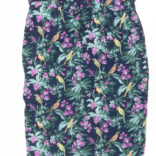 Oasis Women’s Multicoloured Floral Tropical Skirt Size 12
