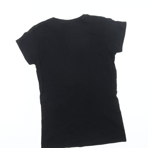 Gildan Womens Black M Movie Graphic Print Funny T-Shirt Cotton