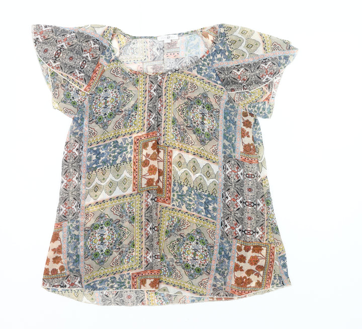 Roz & Ali Women’s Multicoloured Petite L Tunic Blouse Top