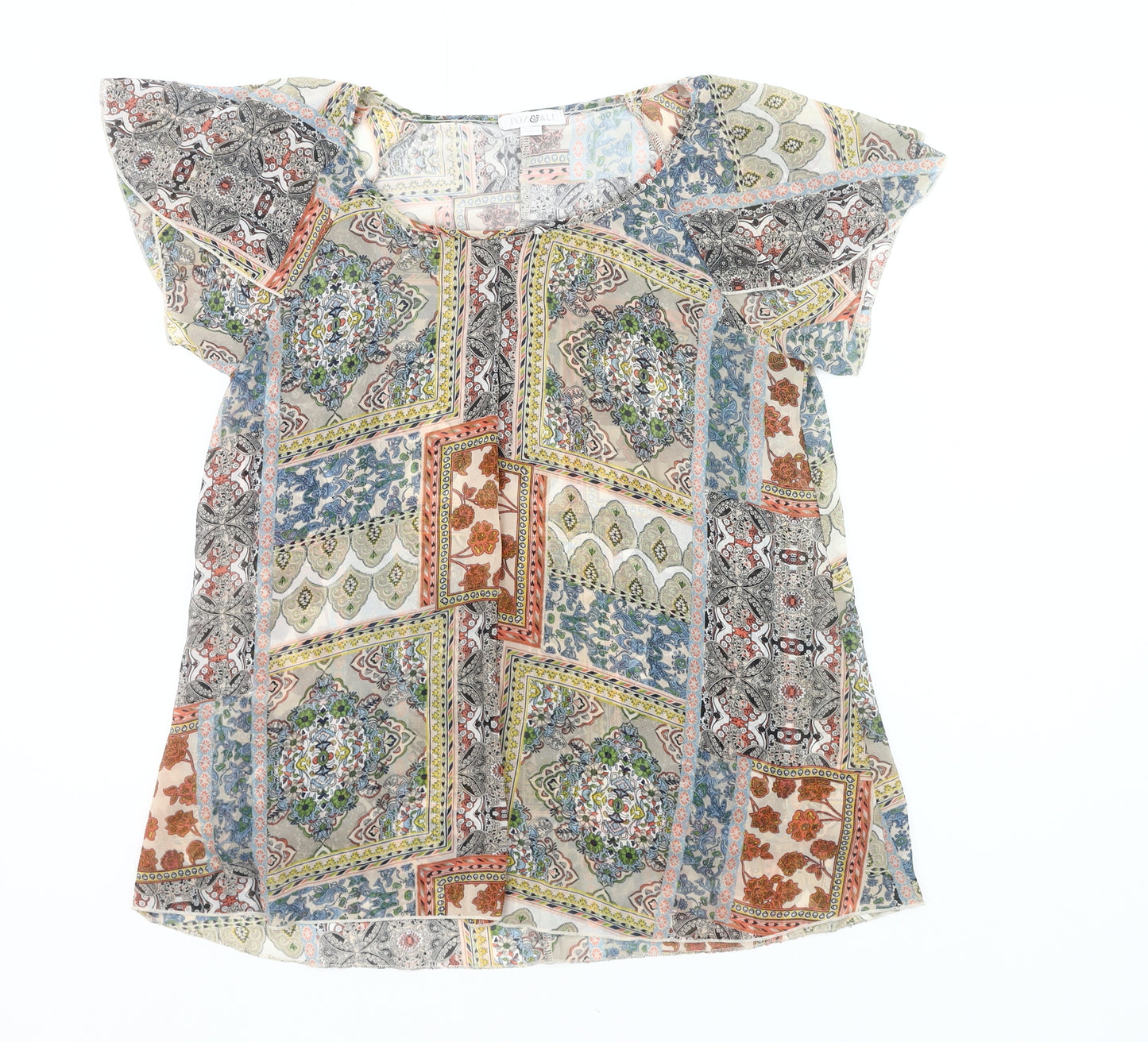 Roz & Ali Women’s Multicoloured Petite L Tunic Blouse Top
