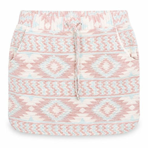 Next Womens Aztec Knit Skirt Pink Blue Beige Size 14 Casual