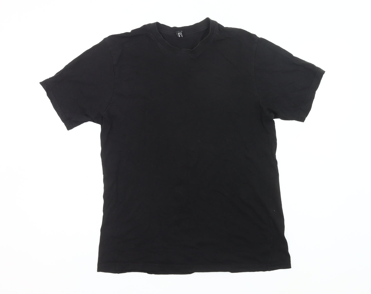 Donnay Men’s Black Cotton Crew Neck Short Sleeve T-Shirt Size M