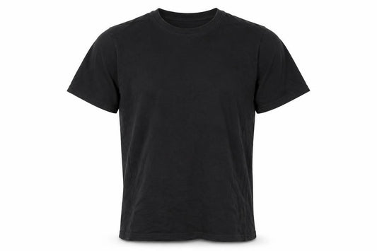 Front view of Donnay Men’s Black Cotton Crew Neck Short Sleeve T-Shirt, size M
