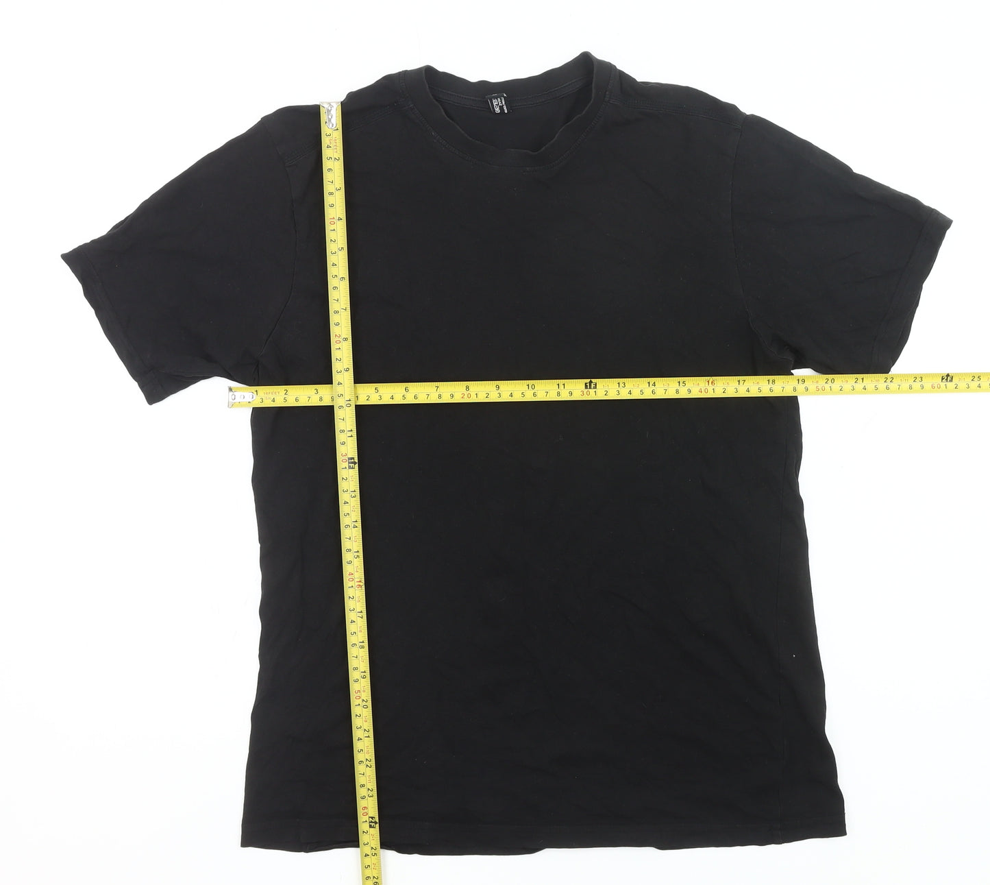 Donnay Men’s Black Cotton Crew Neck Short Sleeve T-Shirt Size M
