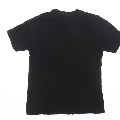 Donnay Men’s Black Cotton Crew Neck Short Sleeve T-Shirt Size M