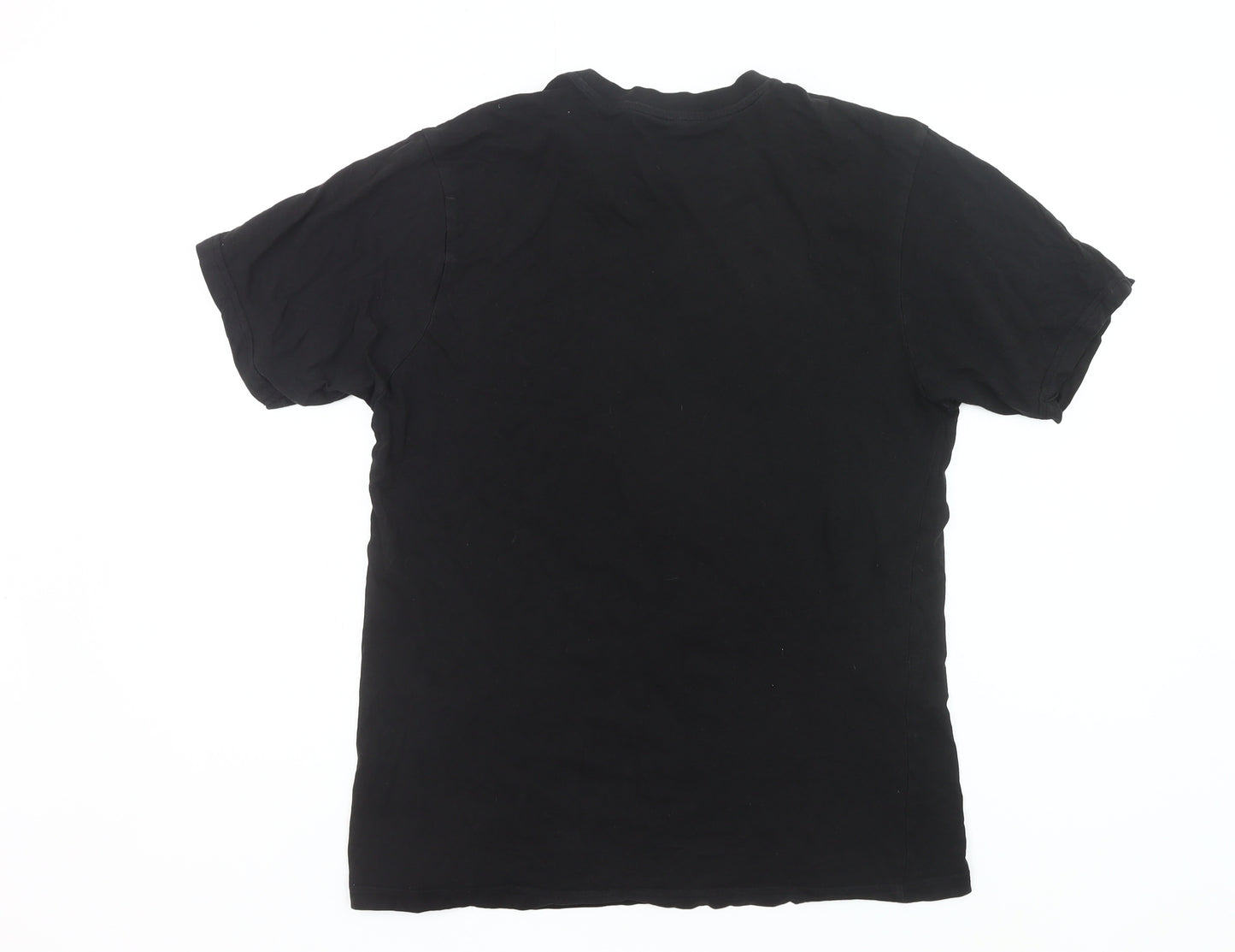 Donnay Men’s Black Cotton Crew Neck Short Sleeve T-Shirt Size M