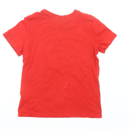 Among Us Boys Red Graphic T-Shirt 10-11 Years Short Sleeve Cotton