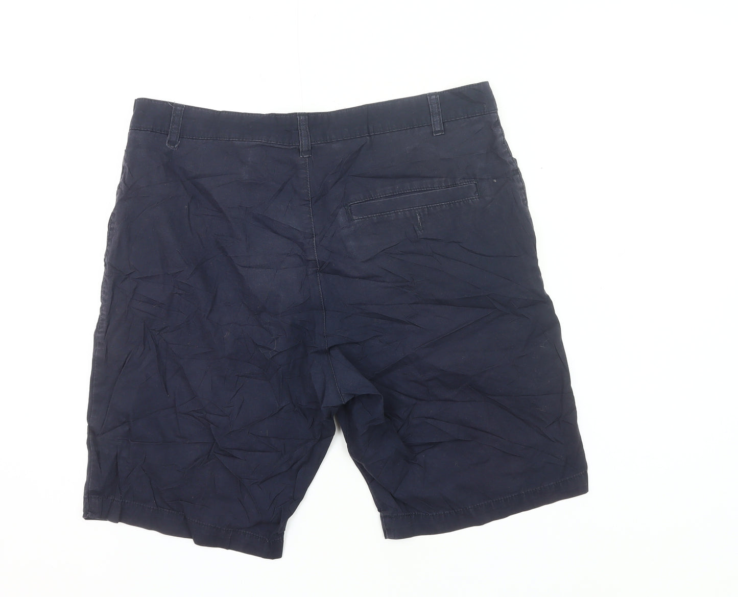 H&M Divided Men’s Blue Chino Shorts Size 32 Casual Cotton Summer