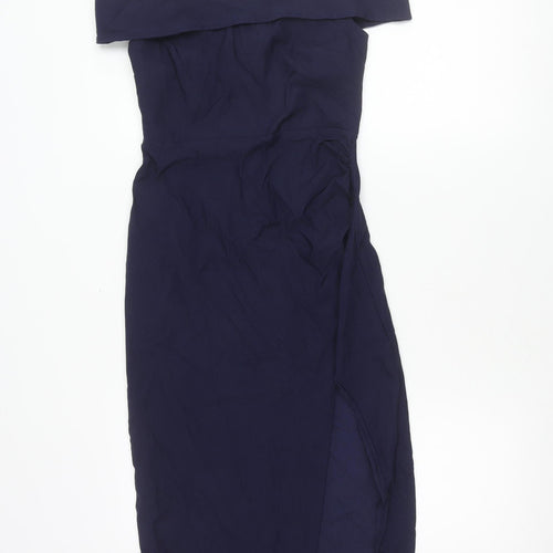 True Violet Women's Blue Size 10 Off Shoulder Bodycon Dress