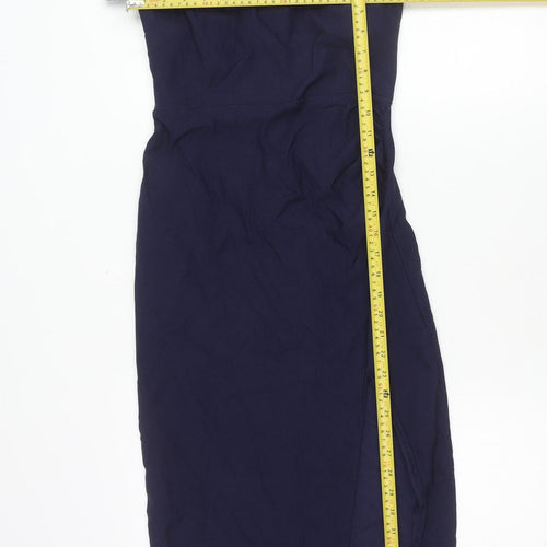 True Violet Women's Blue Size 10 Off Shoulder Bodycon Dress