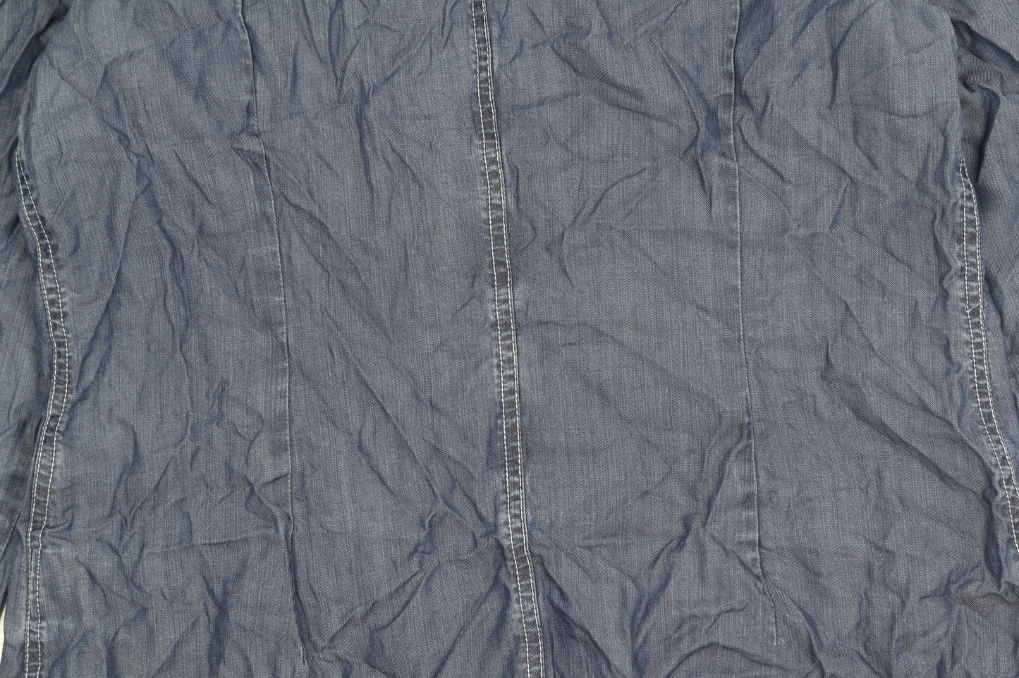 Damsel in a Dress Women’s Blue Lyocell Button-Up Shirt Size 12