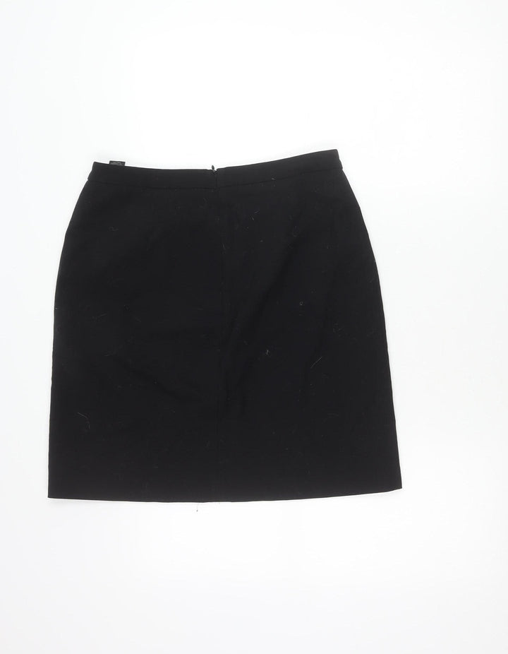Marks and Spencer Womens Black Size 12 Pencil Skirt Workwear