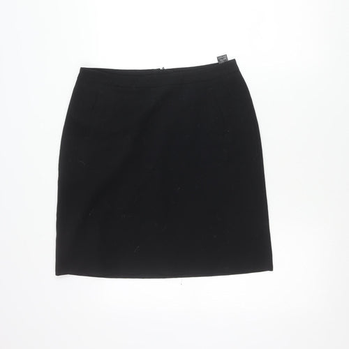 Marks and Spencer Womens Black Size 12 Pencil Skirt Workwear