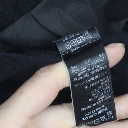 Marks and Spencer Womens Black Size 12 Pencil Skirt Workwear