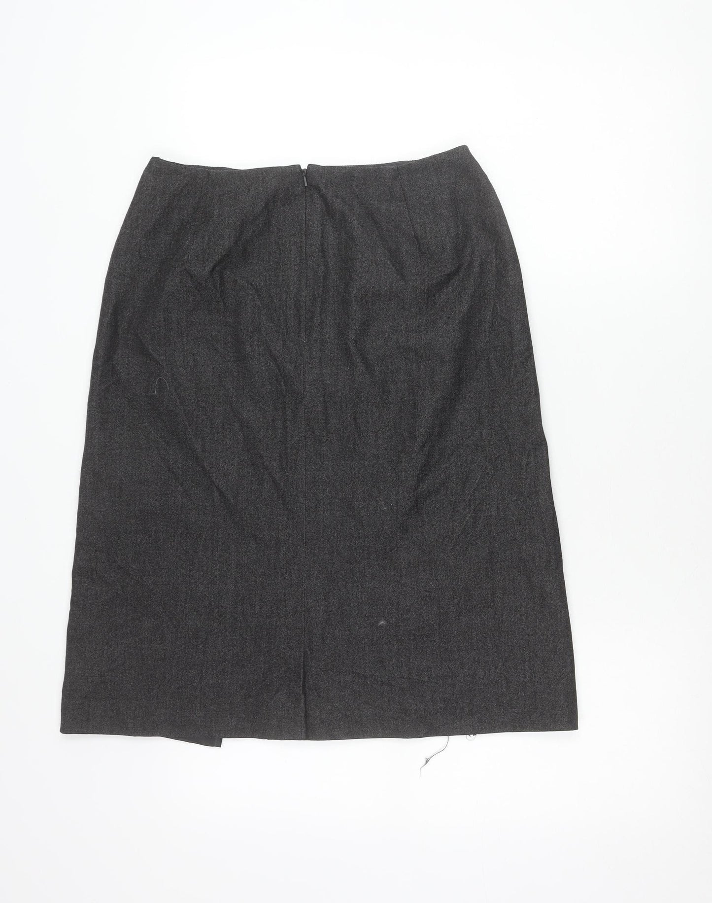 Marks and Spencer Womens Grey Size 12 Pencil Midi Skirt