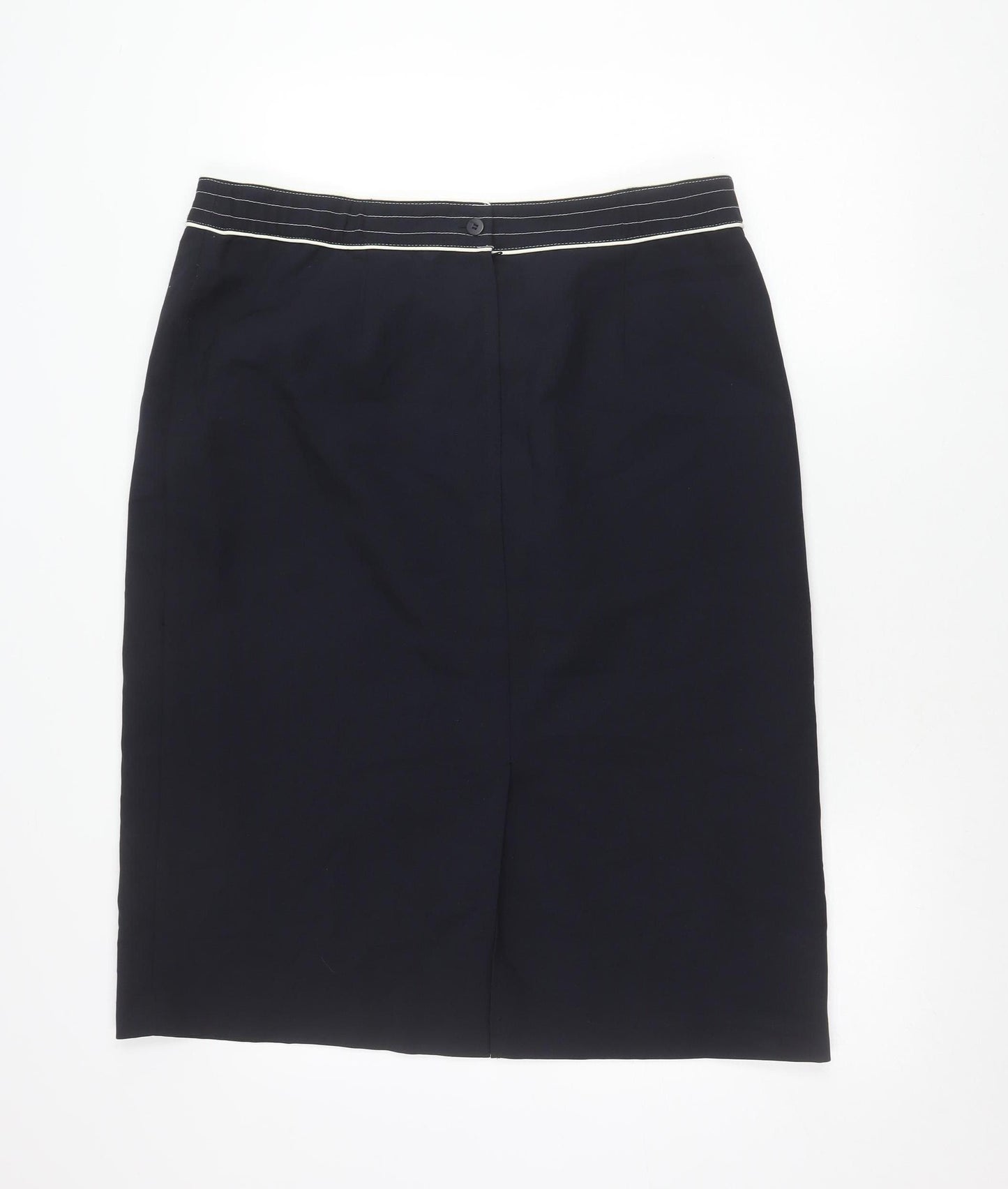 Classics Womens Black Size 18 Pencil Skirt Lined Polyester Workwear