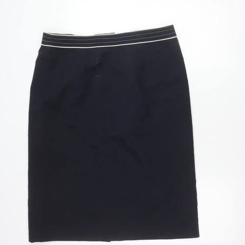 Classics Womens Black Size 18 Pencil Skirt Lined Polyester Workwear